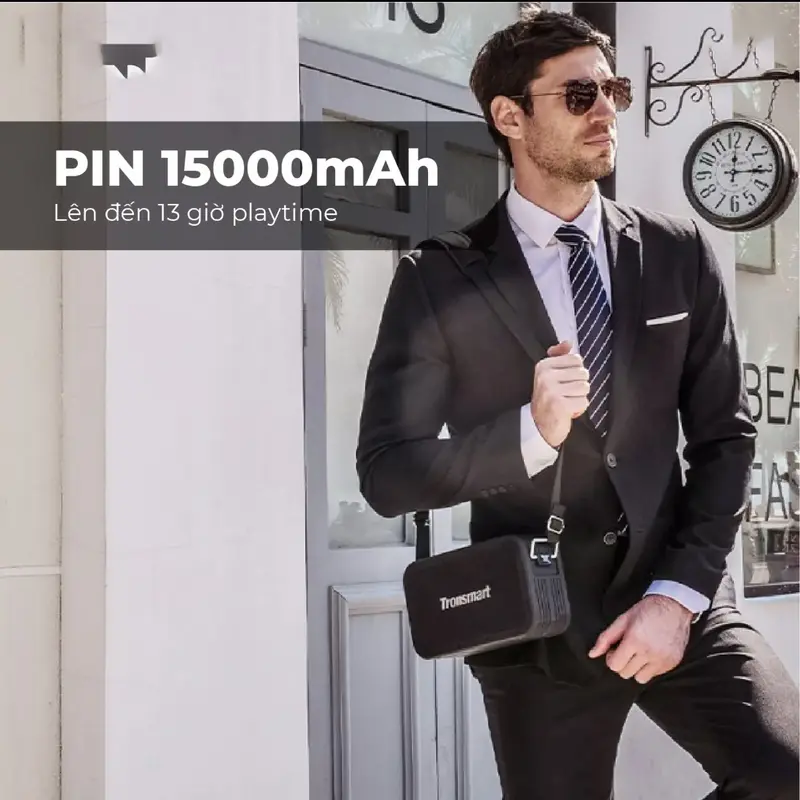 Loa Bluetooth 5.0 di động ngoài trời Tronsmart Force Max 80W, Âm thanh ba tần số, 2.2 kênh, TWS, Hiệu ứng EQ ba âm trầm, Thời gian phát tối đa 13 giờ, IPX6, Powerbank tích hợp - Bảo hành chính hãng 12 tháng Củ Loa Nghe Nhạc 5