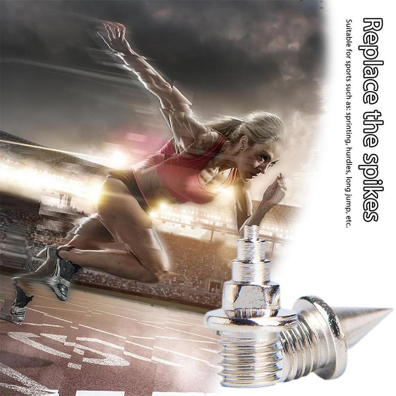 Product Introduction of 20pcs Track Field Shoe Spikes Running Shoe Nails Enhanced Grip Sports Accessories Pyramid X4R5 34