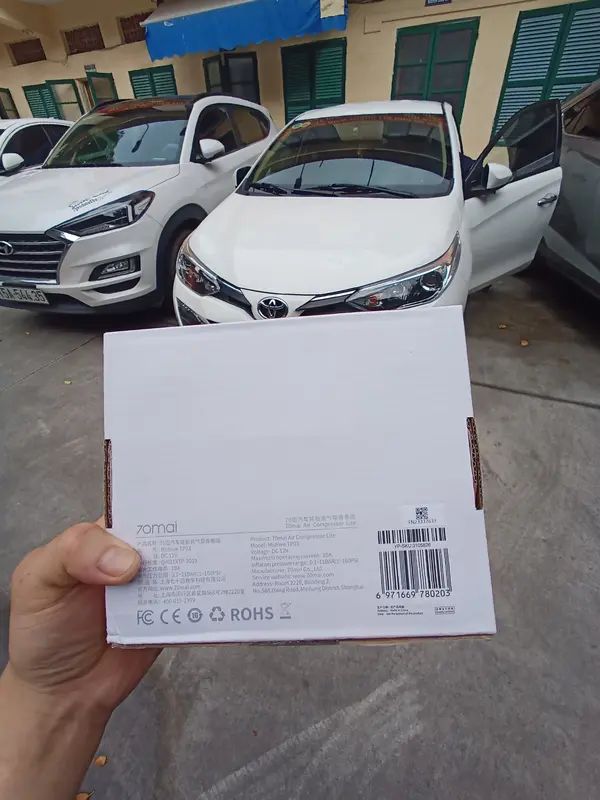 Bơm lốp tự ngắt dành cho ô tô, xe máy xe đạp 70mai TP03 5