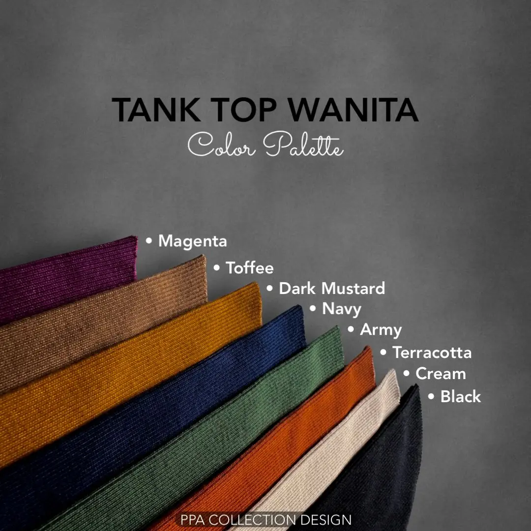 TANK TOP RIB KNIT / TANK TOP CROP / ATASAN WANITA CROP