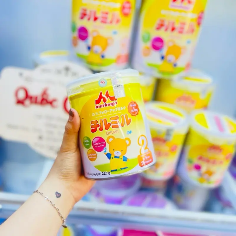 ￼[Mẫu Mới] Sữa Morinaga Số 2 Chilmil Cho Bé Tăng Đề Kháng DHA Canxi Tiêu Hóa Từ 6 36 Tháng 320g 800g 850g - Bibomart