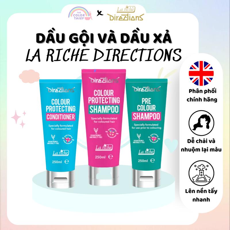 Dầu gội xả giữ màu dưỡng tóc tẩy nhuộm La Riche Directions The Color Thief