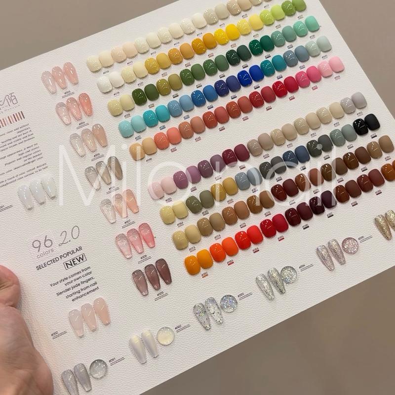 Sét sơn 96 màu Minayin 2.0 tặng kèm base top bảng màu Sơn Gel