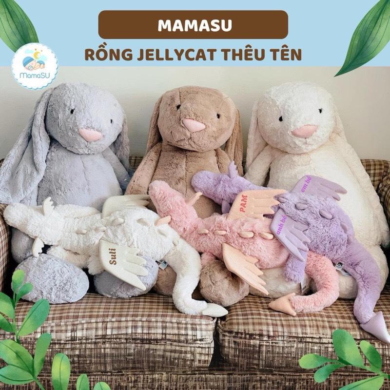 THÊU TÊN Rồng Jellycat Thêu Tên Theo Yêu Cầu - Rồng Thỏ Lông Mềm Cho Bé Người Yêu Bạn Gái Gấu Bông Quà Tặng Hot Trend Thú Bông Toy
