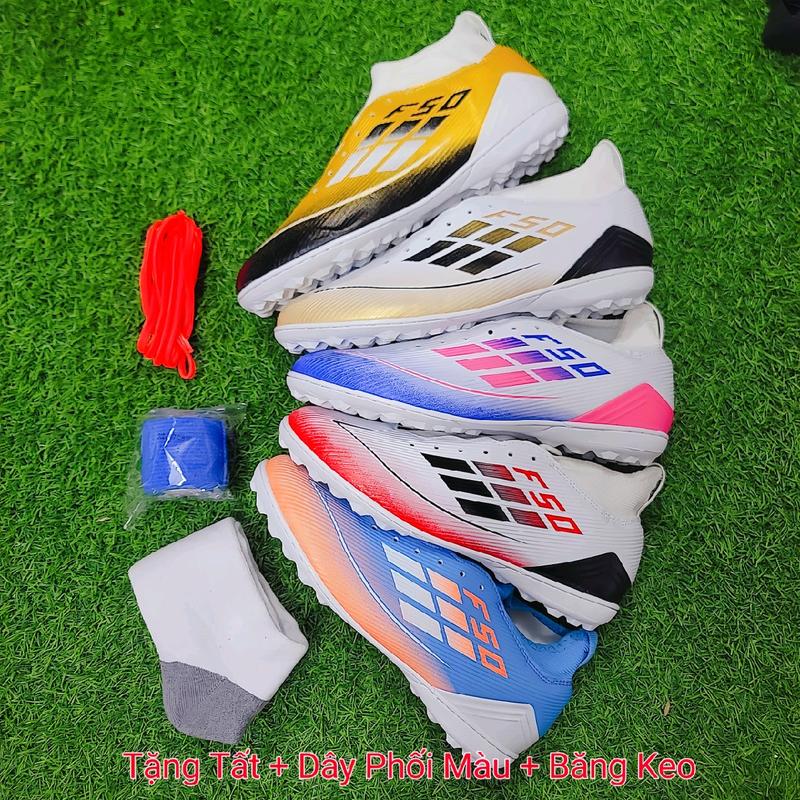 Giày bóng đá F50 Elite Cổ Cao đế đệm Eva tặng kèm tất dây phối màu và băng keo ĐÃ KHÂU FULL ĐẾ