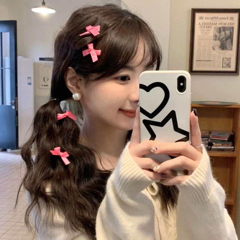 Product Introduction of 1PC New Mini Bowknot Hair Clips Fairy Hair Accessories Bow Hairpin Sweet Headwear Ribbon Barrette Girls 11