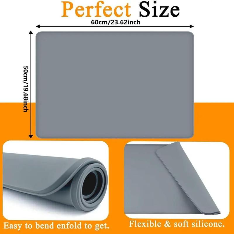 Product Introduction of Silicone Washing Machine Cover, 1 Count Multifunctional Anti-scratch Washing Machine Mat, Household Dust Proof Pad for Bathroom Washroom 1