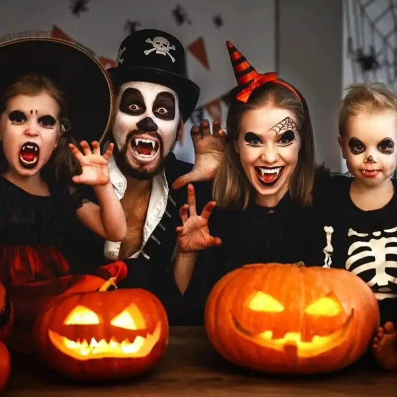 Răng Răng Nanh Ma Cà Rồng Halloween, Đạo Cụ Răng Giả, 1 Đôi, Dính Răng Giả, Trang Trí Tiệc, Thích Hợp Cho Trang Phục Halloween, Trang Trí 4