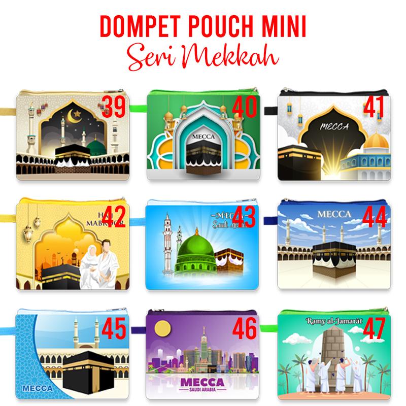 Dompet Mini Pouch Seri Mekkah Oleh-Oleh Souvenir Haji Umroh Dubai Arab Saudi Uni Emirat Arab Madinah Mecca Khalifah 1