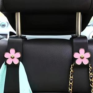 Colgador para el respaldo del asiento de coche, 1 par de ganchos multifuncionales para el respaldo del asiento de coche, accesorios universales para el interior del coche para organización y ordenamiento