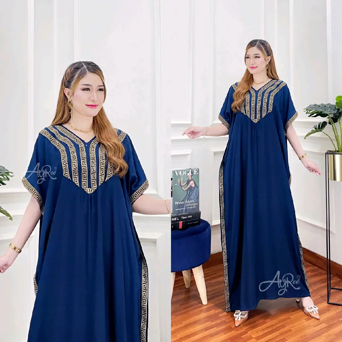 KAFTAN ARABIAN SUPER JUMBO XXXXL Ld 140cm BAJU Muslim  Rayon  Renda  Dress  Gamis  Wanita
