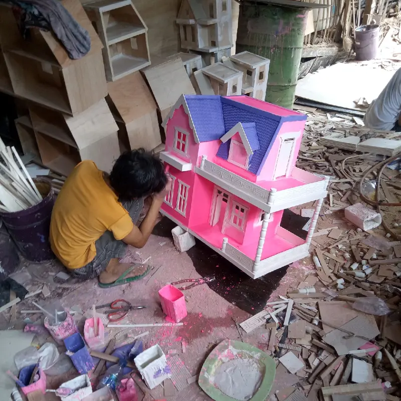 rumah boneka barbie 8