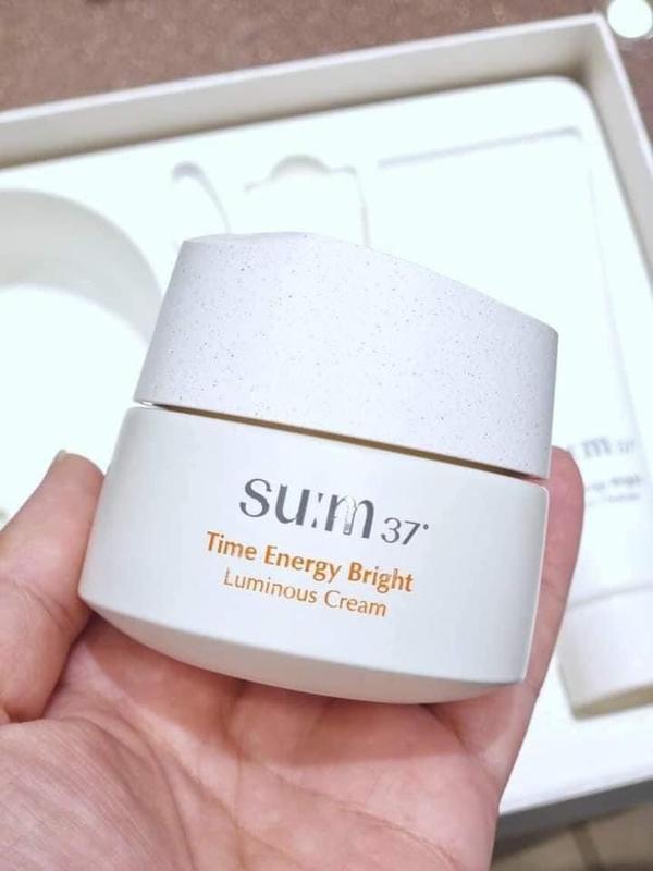 [Mới nhất] Combo 30 Gói kem hỗ trợ sáng da mờ nám SU:M37 Time Energy Bright Luminous Cream 1ml dưỡng ẩm vegan 3