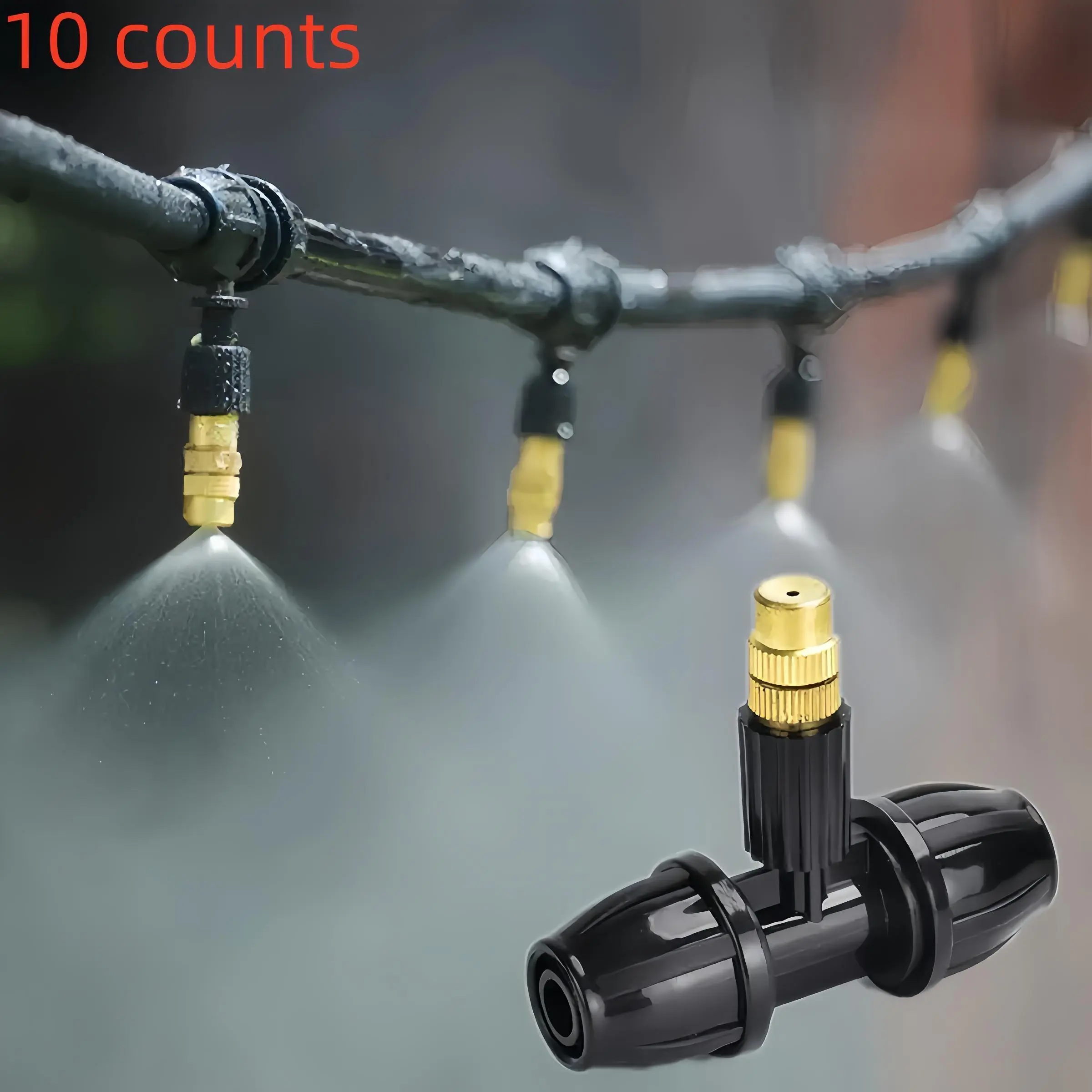 Automatic Watering System, Household Atomizing Nozzle, Plant Spraying Spray Dust Reduction Gardening Watering Timer Nozzle, Outdoor