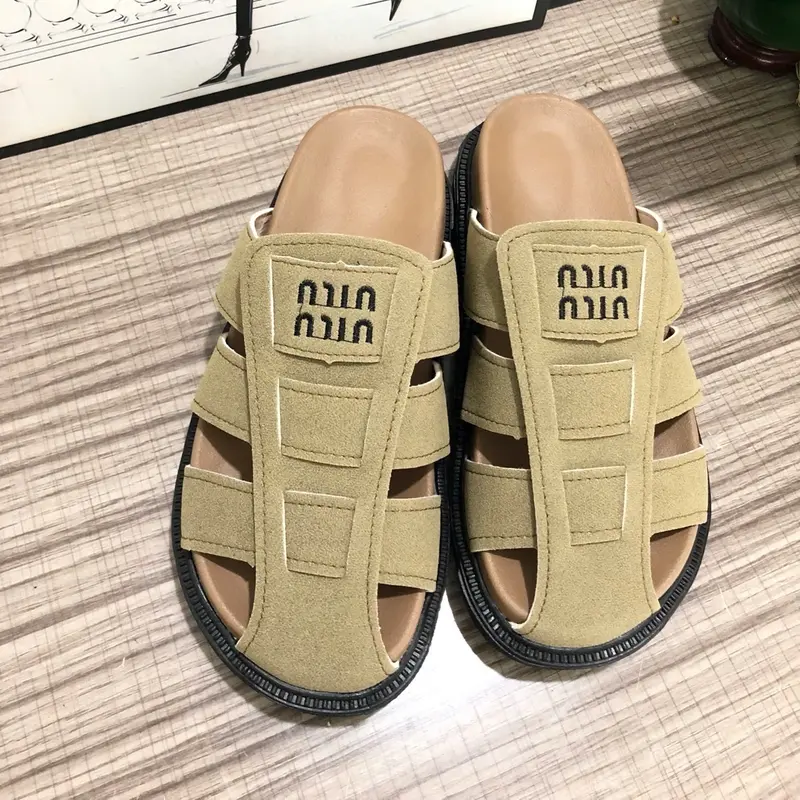 Dép sục nữ Minmin đế cao 3,5cm da lộn gồm 4 màu, chất da đẹp kiểu dáng thời trang mới 4