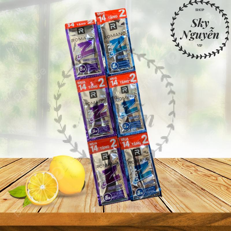 Dây Dầu Gội Romano Gen Z Dây 12 gói 16 gói tùy thuộc vào từng đợt hàng