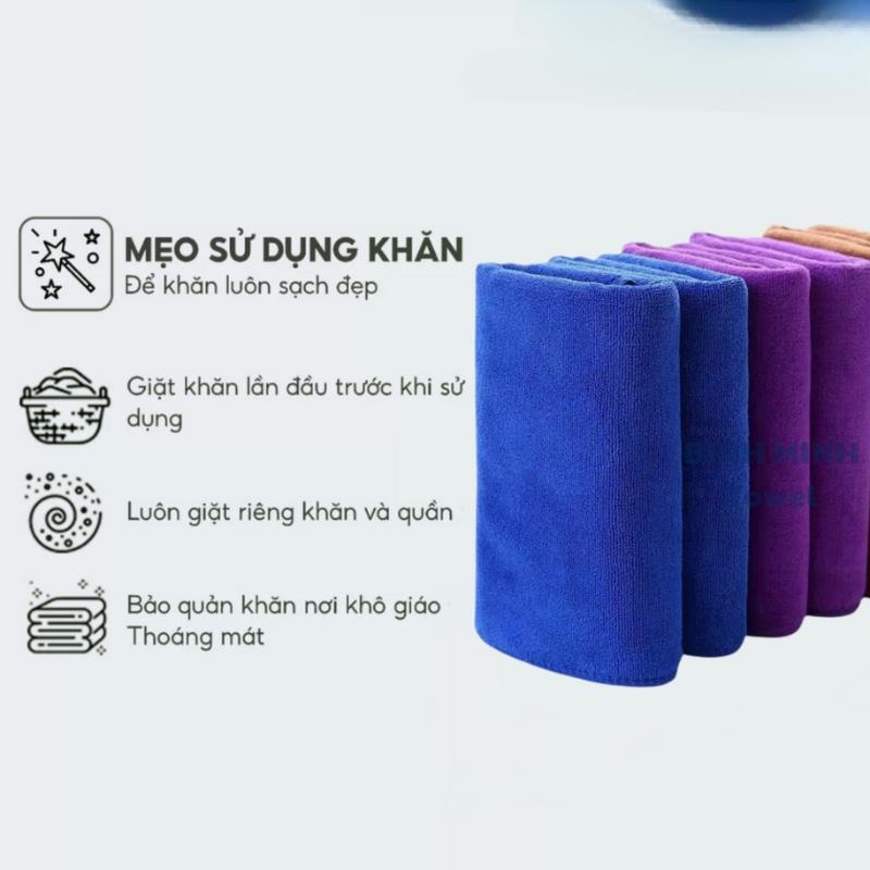 Khăn đa năng cao cấp dùng làm khăn nail, lau xe ô tô, lau chùi nhà bếp siêu thấm hút kích thước 30x50 4