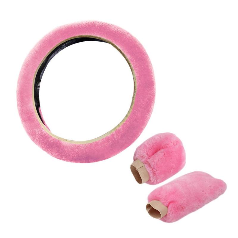 Product Introduction of Universal Warm Plush Car Steering Wheel Cover Gearshift Women Protector Soft Decoration Y4J5 0