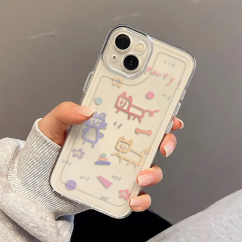 Ốp Lưng IPhone Cao Cấp, Chủ Đề Mèo Và Chuột Anime Hoạt Hình, Tương Thích Với IP16, 13, 12, 11, 14, 15Pro Max, XR, X, XS MAX, 15Plus, 7 / 8 Plus, Se2020, Chất Liệu Silicon Trong Suốt 7