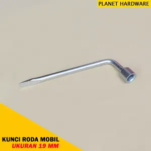 KDR Kunci Roda Mobil Model L Ukuran 19 mm 6PT Ban Baut