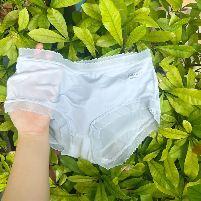 (Ảnh thật) Combo 10 quần lót nữ màu pastel lụa băng tàng tình thoáng khí Ordinary day - Kích thước M/L/XL - Tim, Nhung quần  lót  nữ  ôm  bụng 6