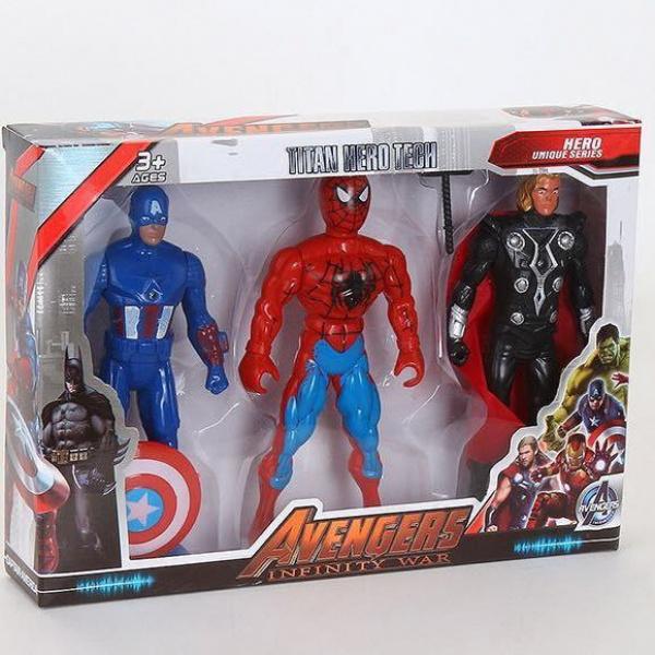 Product Introduction of Mô hình hộp quà tặng Người Sắt Hulk Người Nhện Kẻ giết người báo thù hoạt hình làm bằng tay có thể di chuyển phát sáng Đồ chơi trẻ em 7