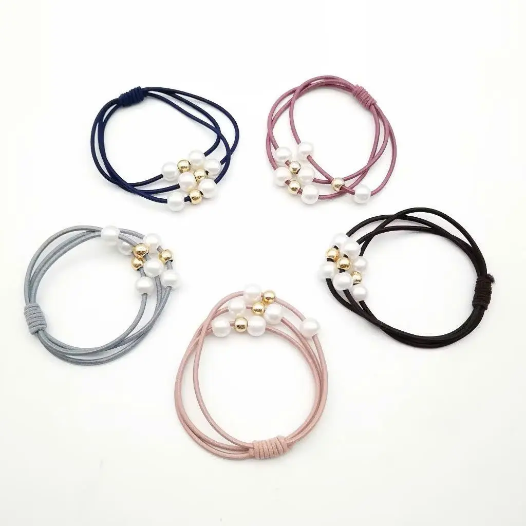 Dây Buộc Tóc Đính Ngọc 3 Lớp Nhiều Màu Sắc - PK0072