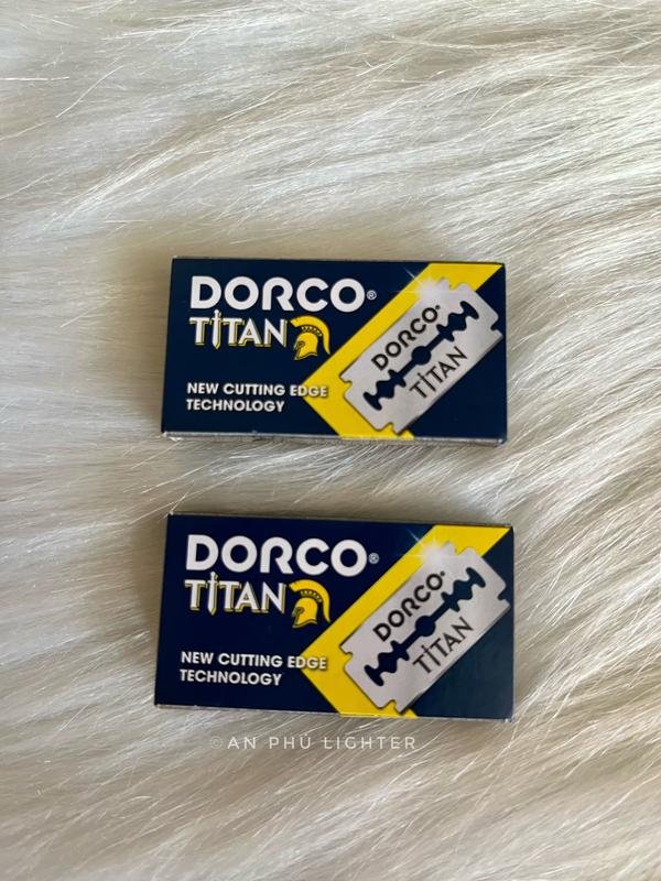 [ Free Ship ] 20 Cái Lưỡi Lam Dorco Titan Chính Hãng - 2 Hộp Nhỏ - Dễ sử dụng - Da nhạy cảm - Phụ Liệu Tóc Cạo Râu