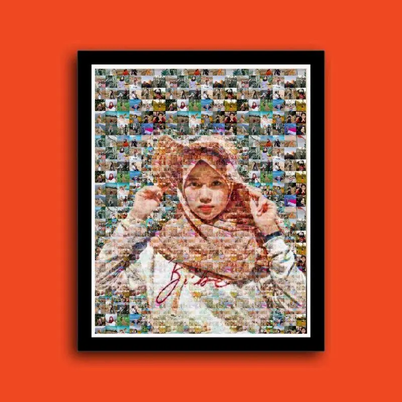 Mozaik Art Uk. A4 dan A3 Potrait/Landscape Untuk Ucapan Ultah/Penghargaan lainnya Frame