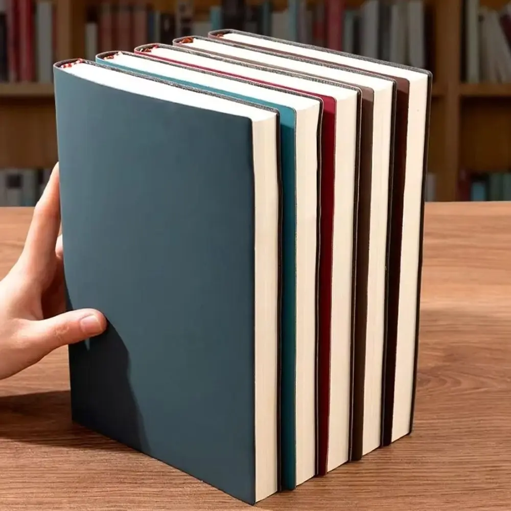 High Quality Soft Leather A5 Notebook Waterproof Cover Comfortable Touch Diary Book 120Pages Planner Book Students