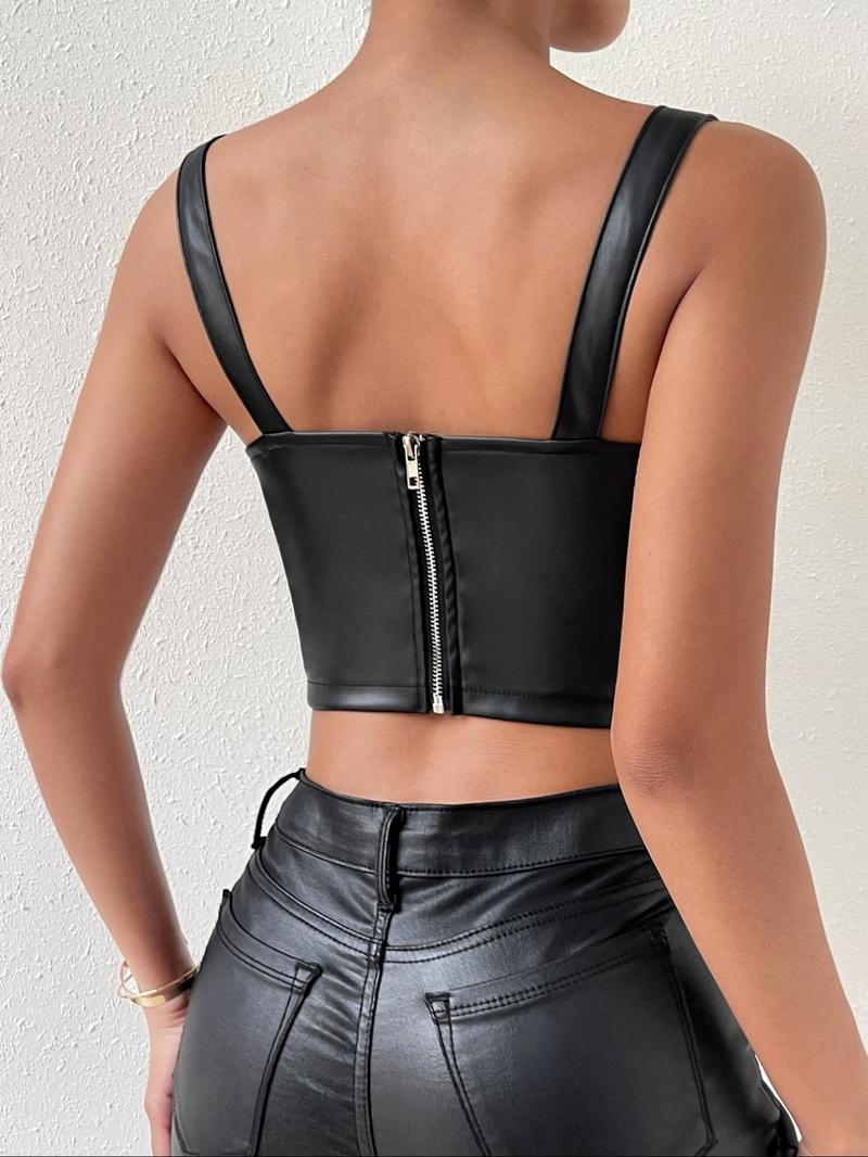 Product Introduction of Women's Solid Color Top, Fashion Casual Sleeveless Top for Daily Outdoor Wear, Ladies Clothes for All Seasons 2