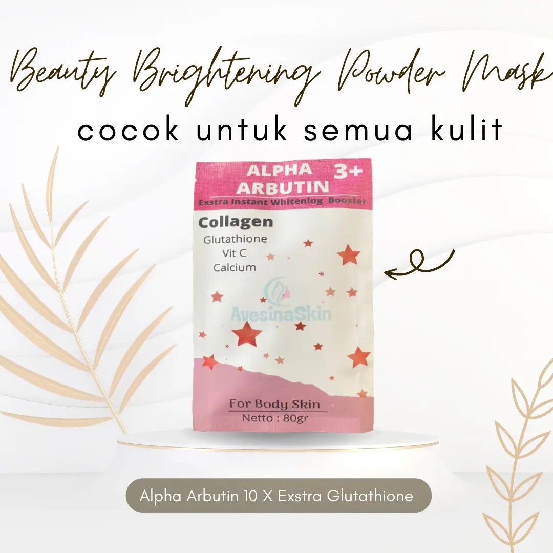 Beauty Brightening Powder Mask Body ALPHA ARBUTIN 80+