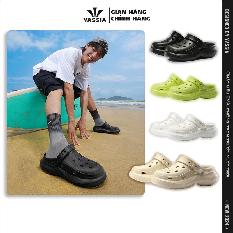 Tăng 1 size DÉP YASSIA LOBSTER - EVA CAO CẤP CHỐNG TRƠN TRƯỢT ÊM ÁI - XU HƯỚNG THỜI TRANG - DÉP NAM NỮ ĐẾ BẰNG