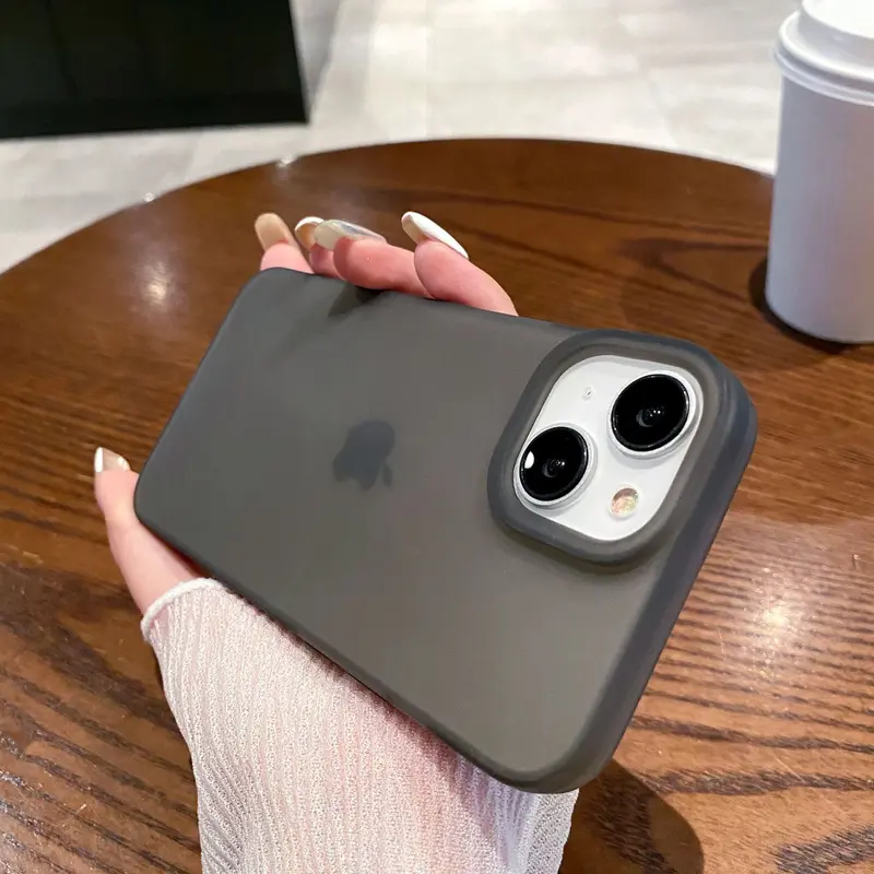 Vỏ Bảo Vệ, Siêu Mỏng, Chống Sương Băng, Tương Thích Với iPhone 16 Và Apple 15promax, Thiết Kế Lỗ Lớn, Vỏ Lì Điện Thoại Di Động Đơn Giản, Chất Liệu Mềm Mại, 14 2