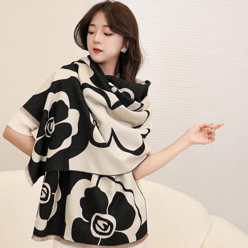 Product Introduction of Khăn Choàng Dạ Vuông Hoa Trà  (KT 65*185cm) Khăn Quàng PC Hàn Quốc Dễ Phối Đồ.(MAK0069PKPX) 27