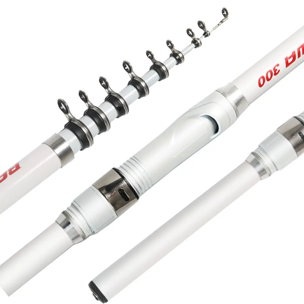 BAKAWA Hard FRP Telescopic Spinning High Quality Mini Fishing Rod Saltwater/Freshwater With Sea Travel Pole 1.5M 1.8M 2.1M 2.4M 2.7M 3.0M Tackle
