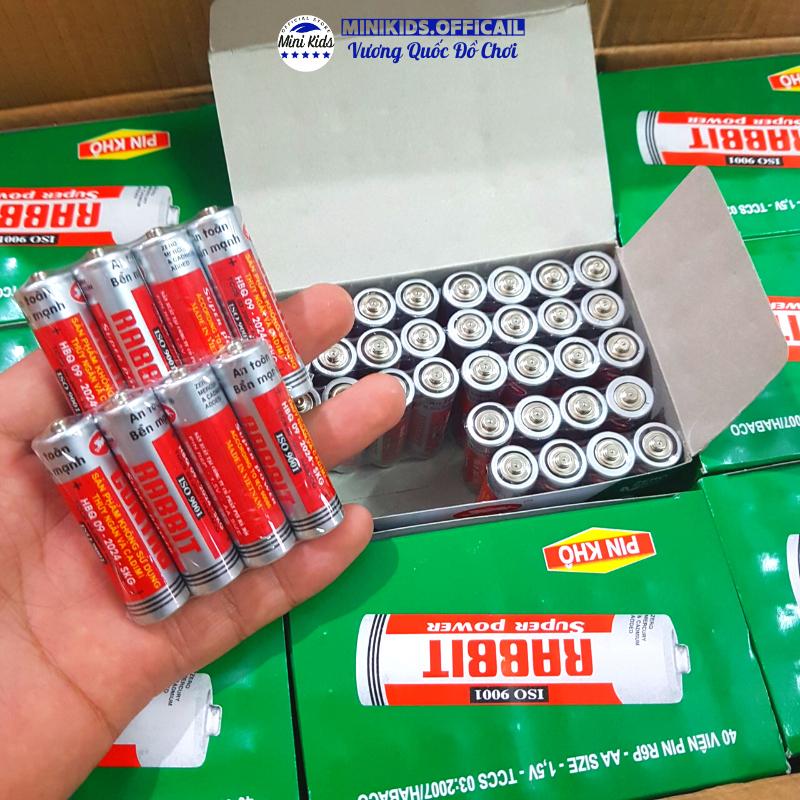 Pin con Thỏ Pin tiểu loại to size AA 2A - loại nhỏ size AAA 3A 1.5V dùng cho đồ chơi điều khiển - MiniKids