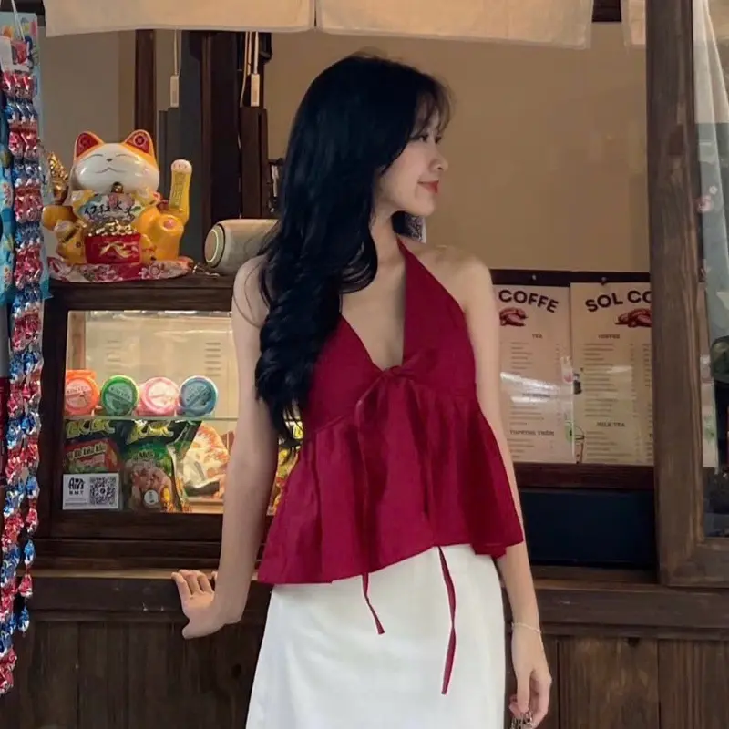 Áo Babydoll Cổ Yếm Nữ Tính - Tei Top V2