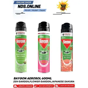 Obat Nyamuk Baygon Aerosol 600ml / Kaleng