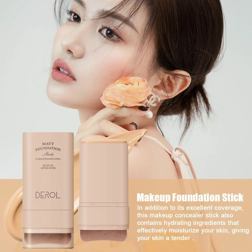Makeup Foundation Stick With Brush Moisturizing Light And Transparent Concealer Liquid Foundation