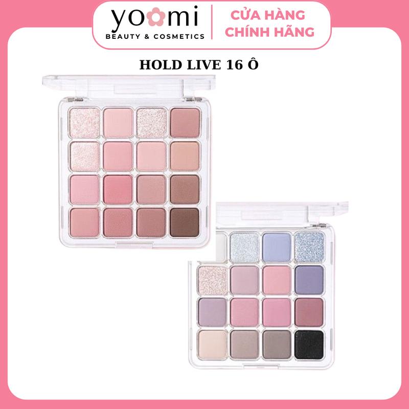 Phấn 16 Ô Màu Hold Live Synset Magic HL716  Chất Phấn Mịn Lì Lâu Trôi  Tone Nàng Thơ Trang Điểm Tự Nhiên YOOMI Mỹ Phẩm Cosmetic Women Nữ Mỹ Phẩm Cosmetic bảng mắt bảng  mắt hold live h03 bảng  mắt hold live h05 bảng  phấn lạnh