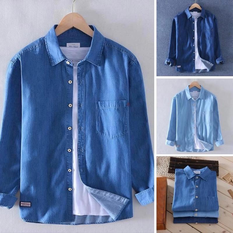 Sơ Mi Jean Nam Nhập Khẩu UK - JNK02, Chất Liệu Jean Cao Cấp - Menswear 1