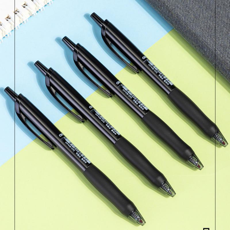 Bút mực gel Deli đệm tay nét mượt Line Flow S60 ngòi 0.5mm đầu bi ngòi nón nhọn