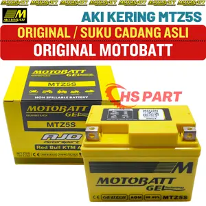 Aki Motor Motobatt MTZ5S Supra X 125 Fi Karbu Verza 150 Vario 110 Beat Scoopy Spacy Original 100%