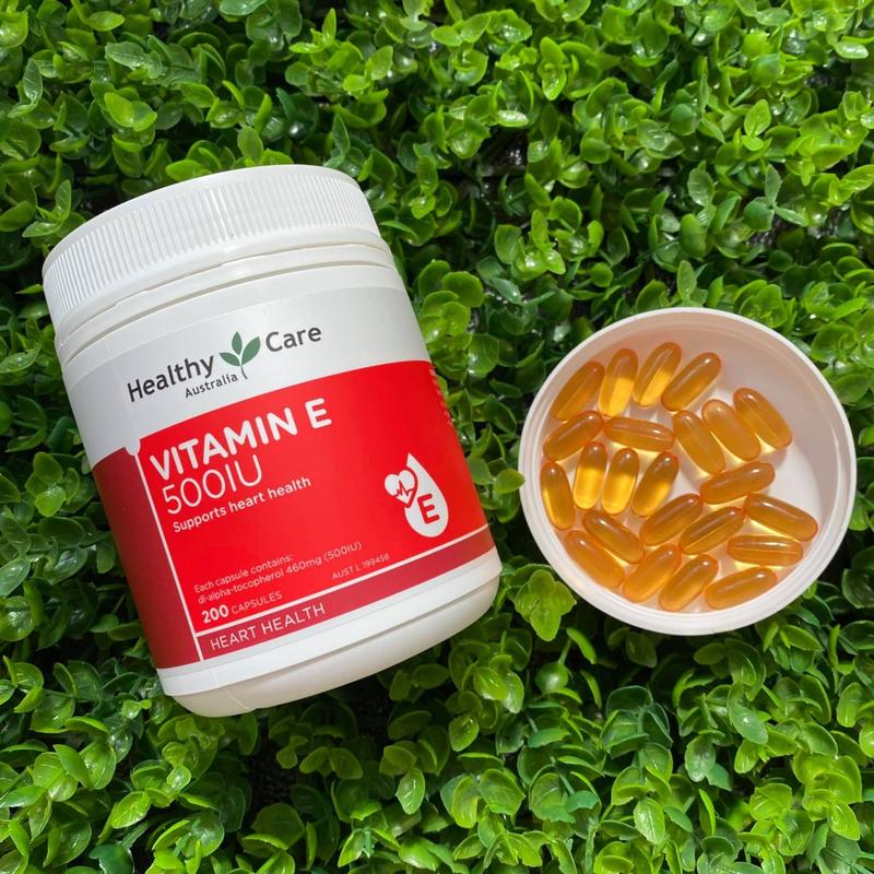 [Nhập khẩu tem phụ] VITAMIN E HEALTHY CARE 500IU 200 viên của Úc