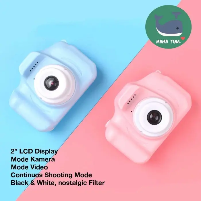 MAMA SING Kids Camera - Kamera Digital Mini Anak - DSLR - Mainan kamera anak 2