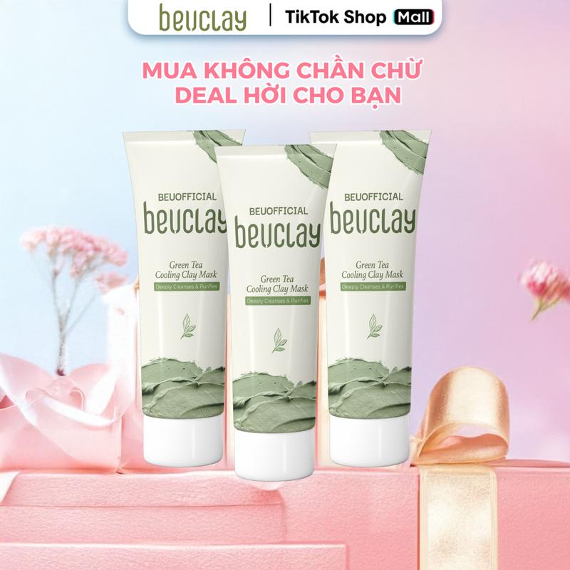 [DEAL 3 MN] - MNL830 COMBO 3 Tuýp BEUCLAY Mặt Nạ Đất Sét Nam Nữ, Hỗ Trợ Lấy Đi Tế Bào Chết, Giảm Thiểu Dầu Thừa tốt, Làm Đẹp Da Kem Face Skincare Cosmetics Trà Women bùn set