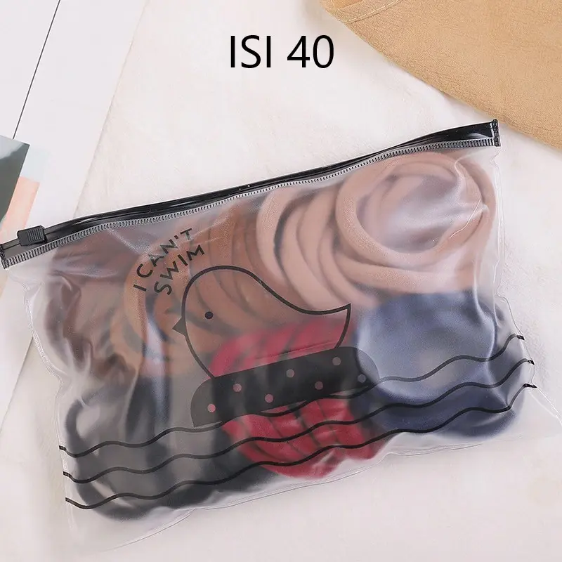 Ikat Rambut Elastis Polos Korea isi 100 pcs / 40 pcs / 50 pcs black scrunchies