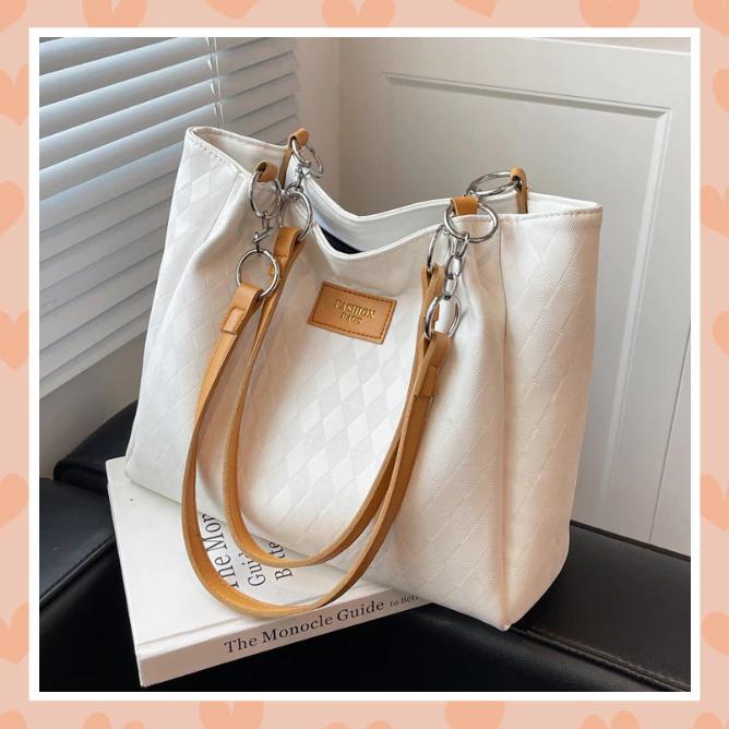 Product Introduction of Túi xách nữ túi tote túi công sở đeo vai kẹp nách dập vân ô trám thời trang Bag Tote 9