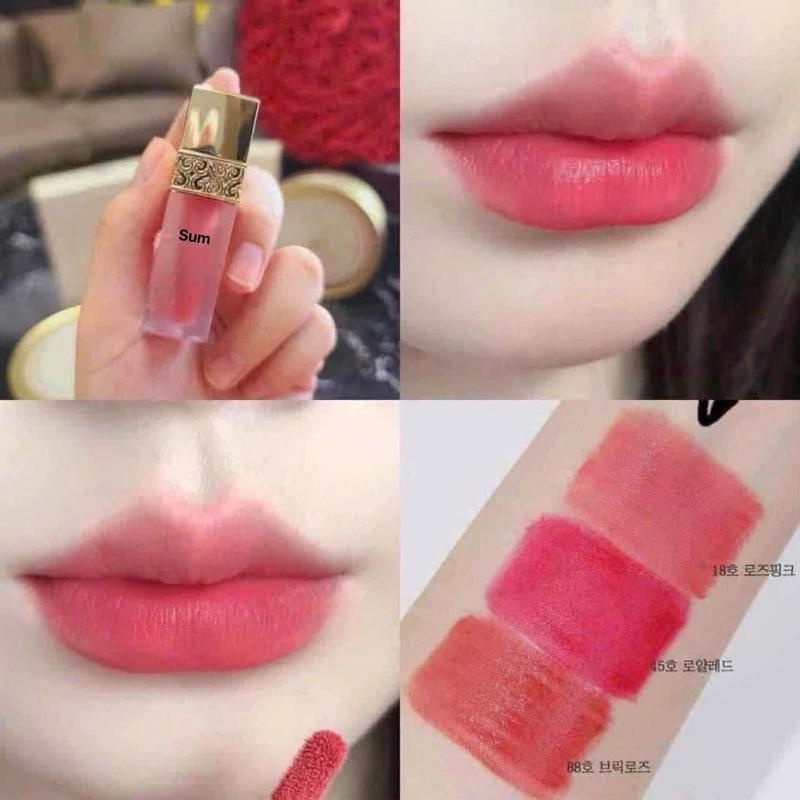 Son Kem  Velvet Liqid Mini màu 88 ( đỏ gạch  ) và màu 18 ( hồng khô )